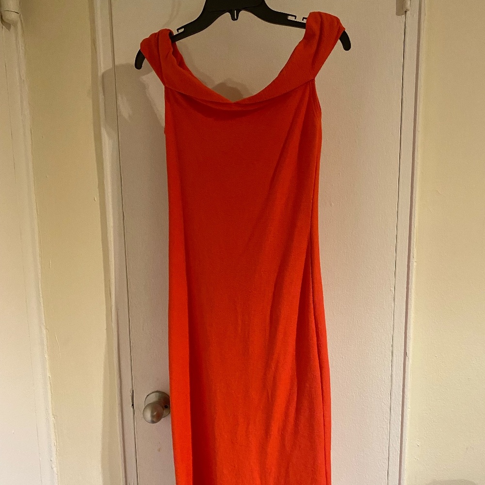 Zara Trafaluc S/S18 Bright Red Off the Shoulder Dress Size Small/Med